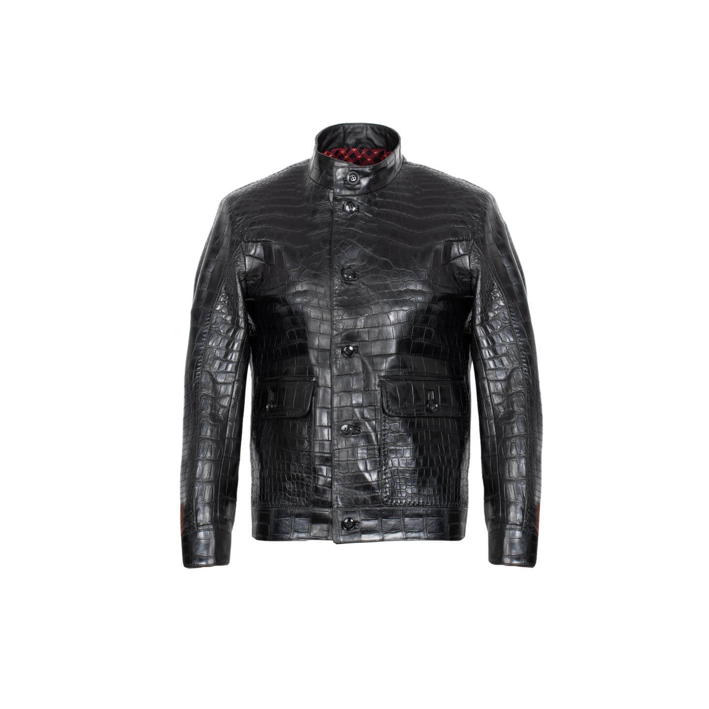 Crocodile leather jacket