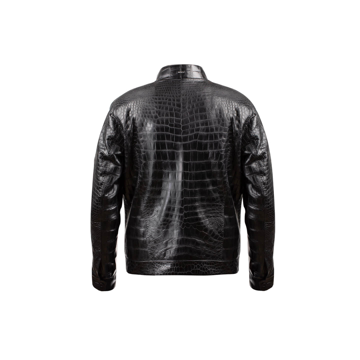 Crocodile leather jacket