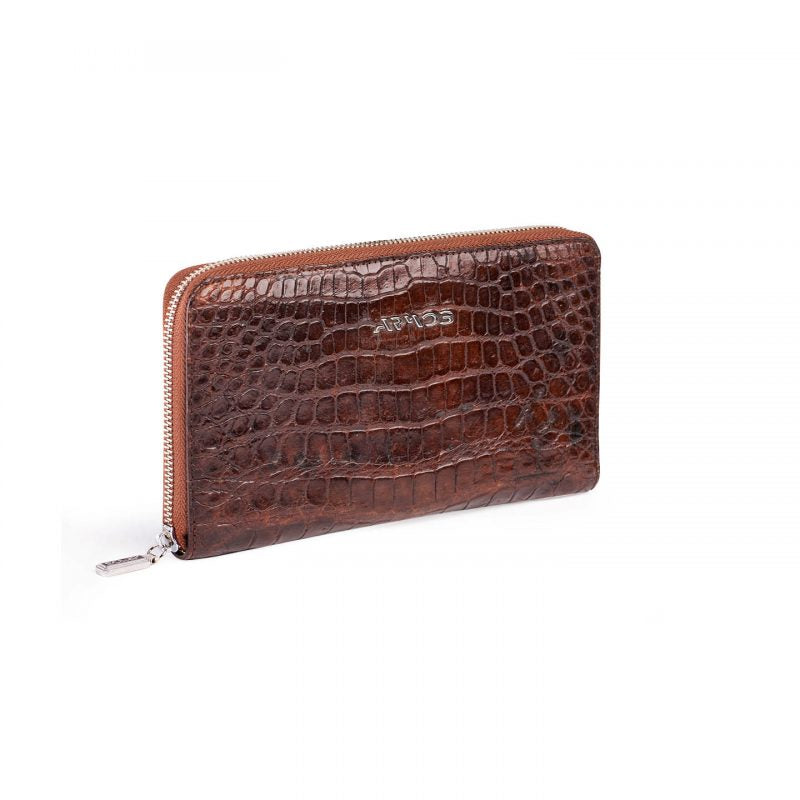 Crocodile leather wallet