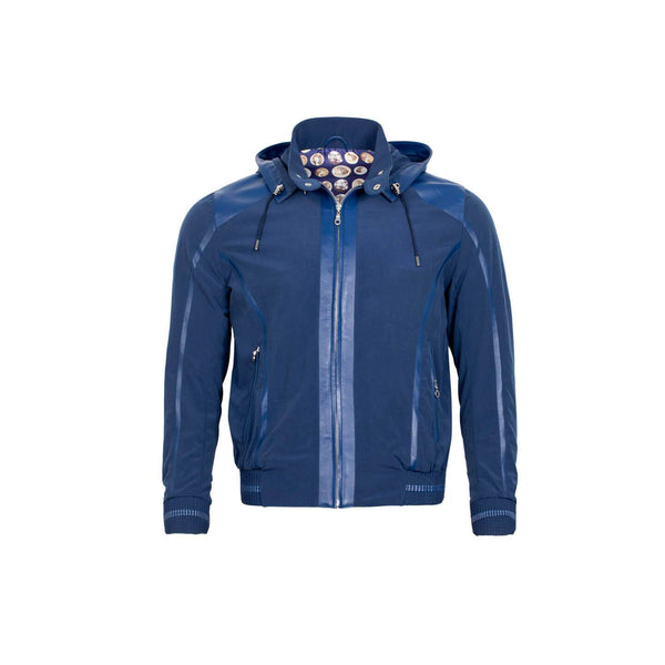 Blue waterproof jacket