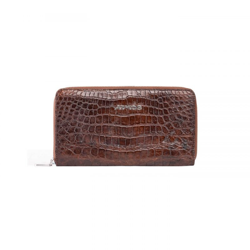 Crocodile leather wallet