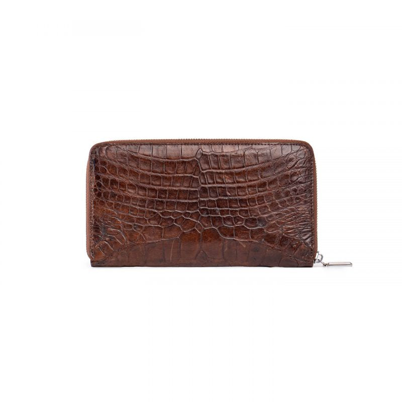 Crocodile leather wallet